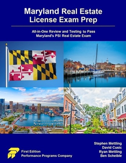 Maryland Real Estate License Exam Prep: All-in-One Review and Testing to Pass Maryland's PSI Real Estate Exam, David Cusic - Paperback - 9780915777631