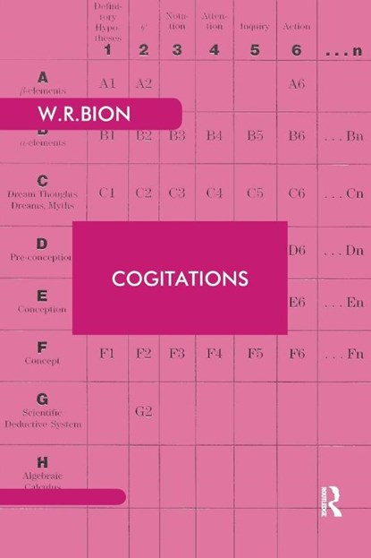 Cogitations, Wilfred R. Bion - Paperback - 9780946439980