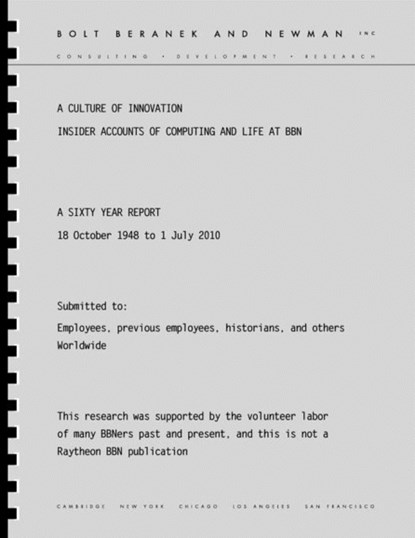 A Culture of Innovation, David Walden ; Professor of Psychology Raymond (Tufts University) Nickerson - Paperback - 9780978973704