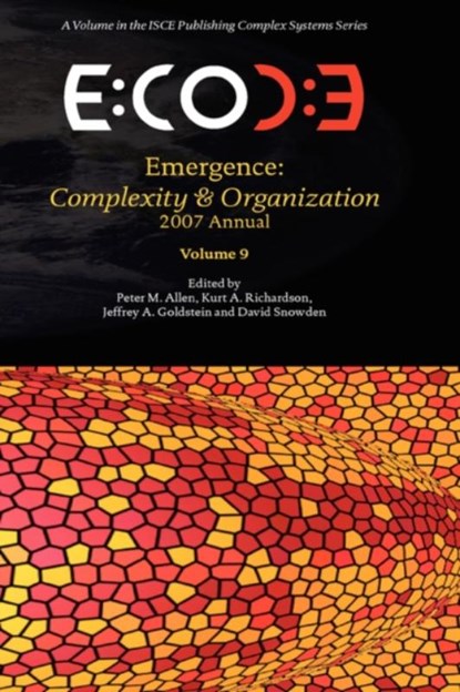 Emergence, Peter M. Allen ; Kurt A. Richardson ; Jeffrey Goldstein - Gebonden - 9780981703237