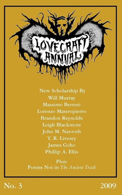 Lovecraft Annual No. 3 (2009), S. T. Joshi - Paperback - 9780982429624