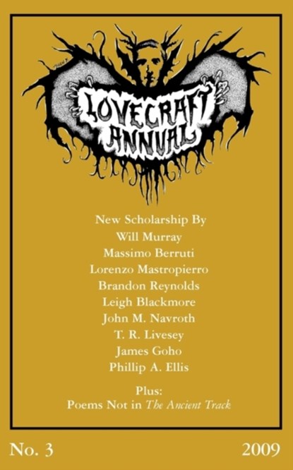 Lovecraft Annual No. 3 (2009), S. T. Joshi - Paperback - 9780982429624