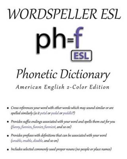 Wordspeller ESL Phonetic Dictionary, FRANK,  Diane M - Paperback - 9780983038153