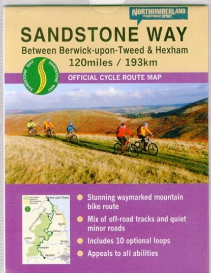 Sandstone Way Cycle Route Map - Northumberland, Ted Liddle - Gebonden - 9780993116100