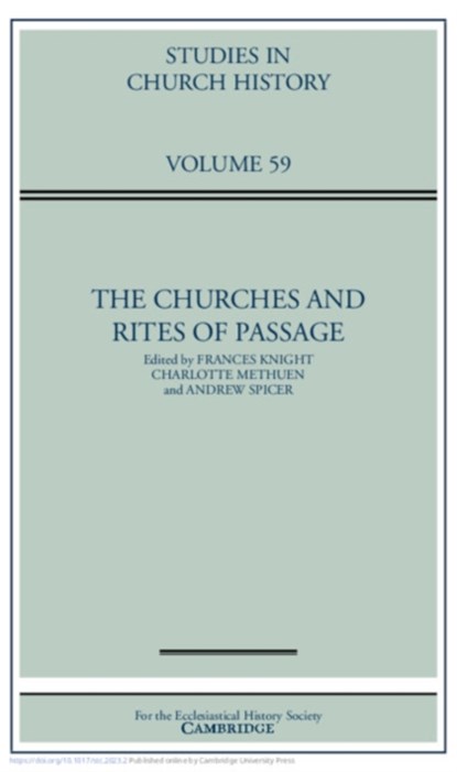The Churches and Rites of Passage: Volume 59, Frances Knight ; Charlotte Methuen ; Andrew Spicer - Gebonden - 9781009421744