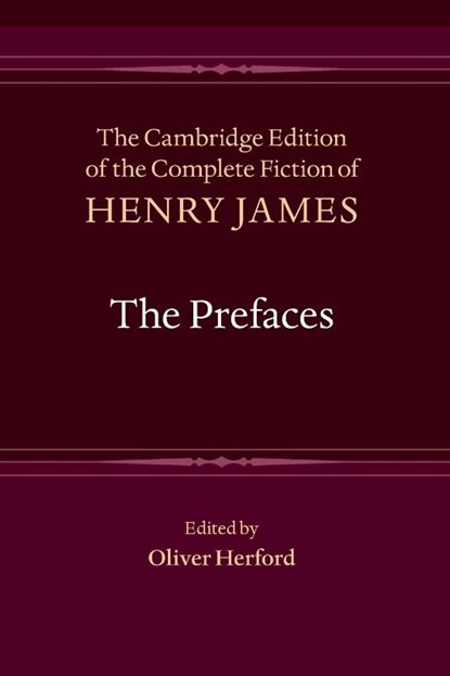The Prefaces, Henry James - Paperback - 9781009661683