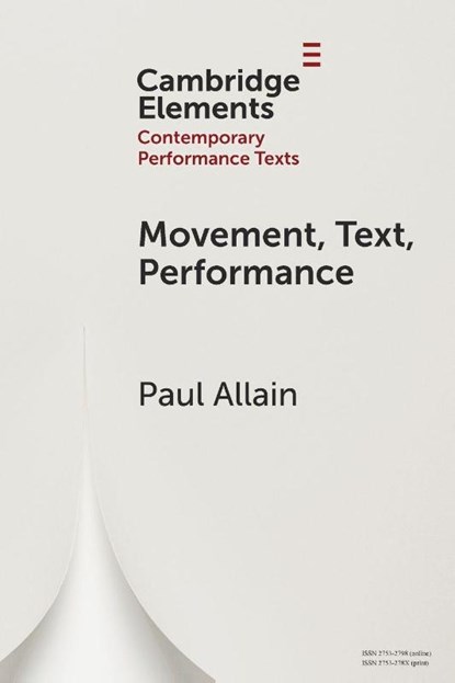 Movement, Text, Performance, Paul (University of Kent ) Allain - Paperback - 9781009684255