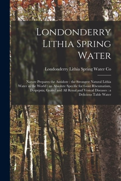Londonderry Lithia Spring Water, Londonderry Lithia Spring Water Co - Paperback - 9781013539343