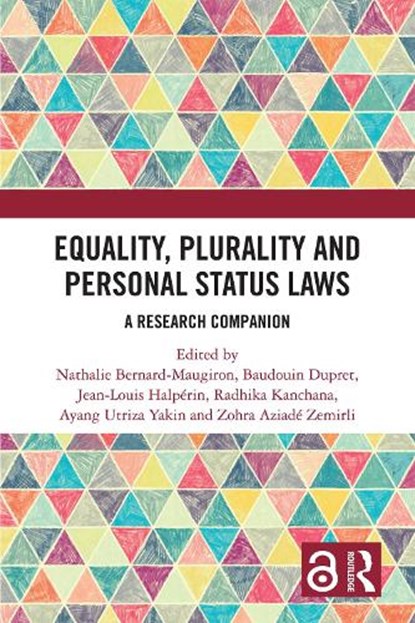 Equality, Plurality and Personal Status Laws, Nathalie Bernard-Maugiron ; Baudouin (National Centre for Scientific Research (CNRS) Dupret ; Jean-Louis Halperin - Gebonden - 9781032428116