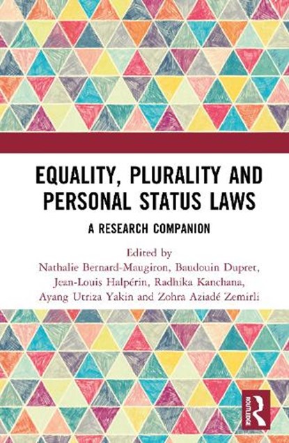 Equality, Plurality and Personal Status Laws, Nathalie Bernard-Maugiron ; Baudouin (National Centre for Scientific Research (CNRS) Dupret ; Jean-Louis Halperin - Gebonden - 9781032428116