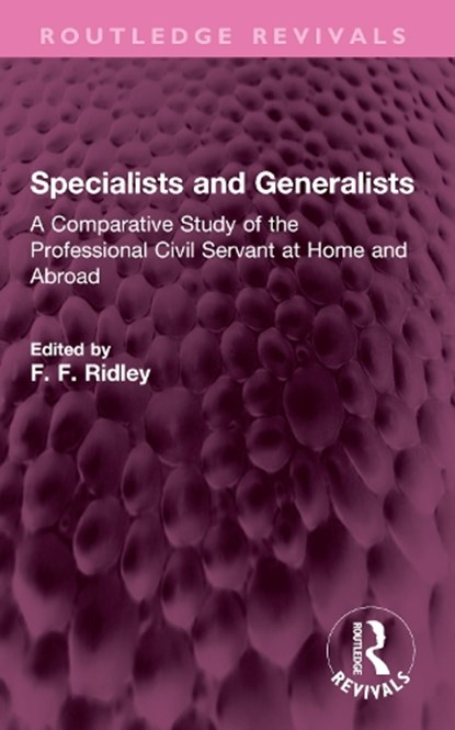 Specialists and Generalists, F. F. Ridley - Paperback - 9781032760094