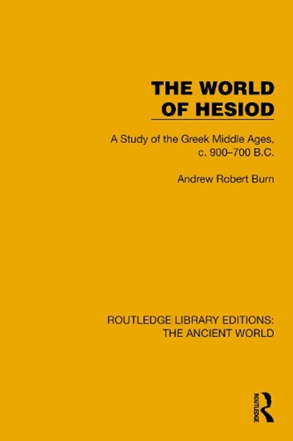 The World of Hesiod, Andrew Robert Burn - Paperback - 9781032773773