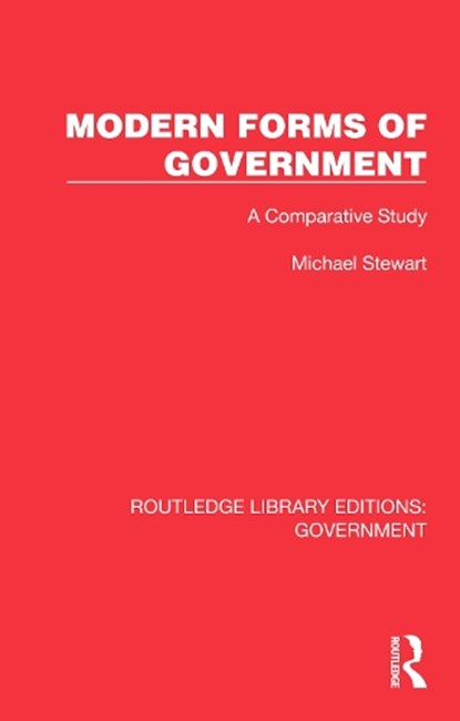 Modern Forms of Government, Michael Stewart - Paperback - 9781032784762