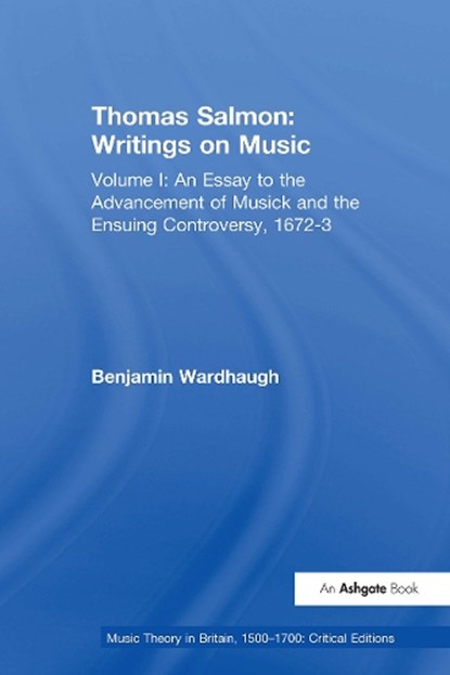 Thomas Salmon: Writings on Music, Benjamin Wardhaugh - Paperback - 9781032923383