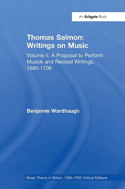 Thomas Salmon: Writings on Music, Benjamin Wardhaugh - Paperback - 9781032927619
