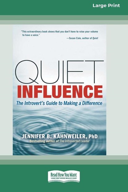 Quiet Influence, Jennifer B. Kahnweiler - Paperback - 9781038764881