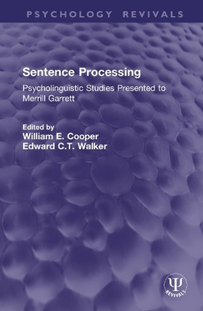 Sentence Processing, William E. Cooper ; Edward C.T. Walker - Gebonden - 9781041377467