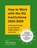 How to Work with the EU Institutions 2025-2029, Alan Hardacre - Paperback - 9781068440922