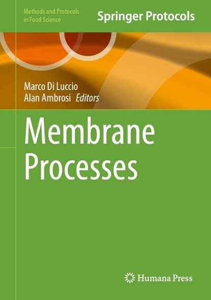 Membrane Processes, Marco Di Luccio ; Alan Ambrosi - Gebonden - 9781071650448