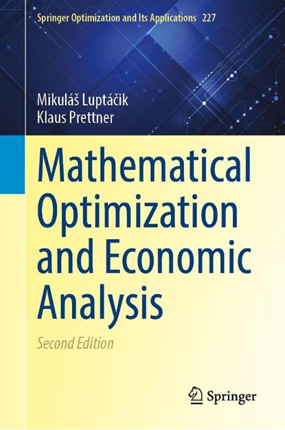 Mathematical Optimization and Economic Analysis, Mikulas Luptacik ; Klaus Prettner - Gebonden - 9781071650752