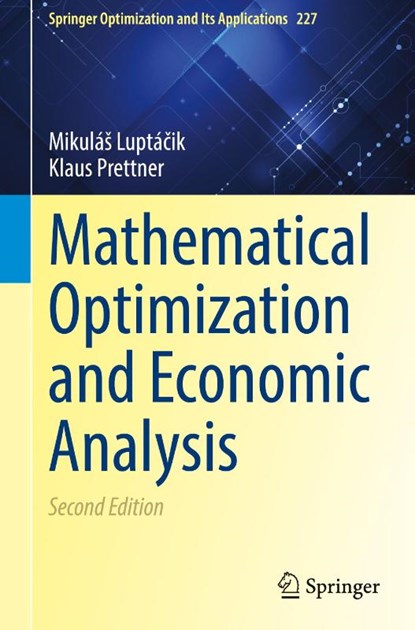 Mathematical Optimization and Economic Analysis, Mikulas Luptacik ; Klaus Prettner - Gebonden - 9781071650752