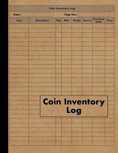 Coin Inventory Log: Collectors Coin Log Book for Cataloging Collections - 120 Pages - Coin Collection Notebook, PRESS,  Red Tiger - Paperback - 9781075215179