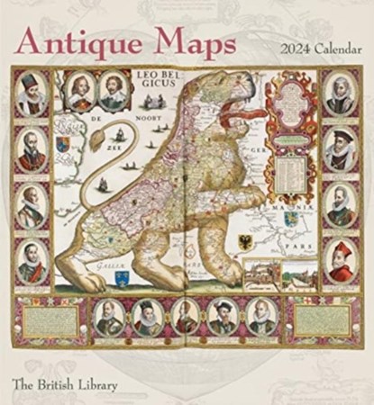 Antique Maps 2024 Wall Calendar, Pomegranate - Paperback - 9781087507194