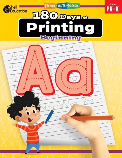 180 Days™: Printing: Beginning, Shell Education - Paperback - 9781087662411