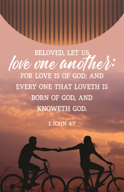 General Worship Bulletin: Let Us Love (Package of 100): 1 John 4:7 (Kjv), Broadman Church Supplies Staff - Paperback - 9781087775722