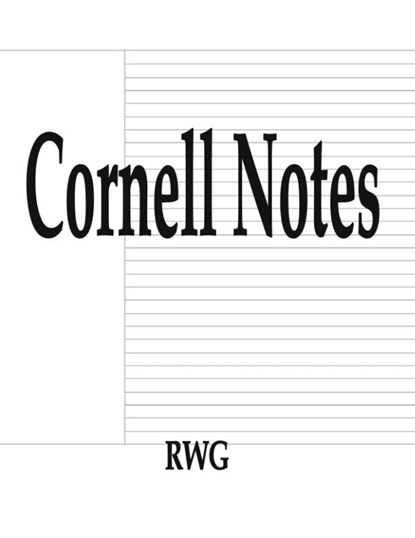 Cornell Notes, RWG - Paperback - 9781087807072
