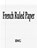 French Ruled Paper, Rwg - Paperback - 9781087807348