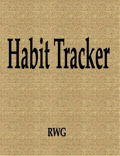 Habit Tracker, RWG - Paperback - 9781087812779