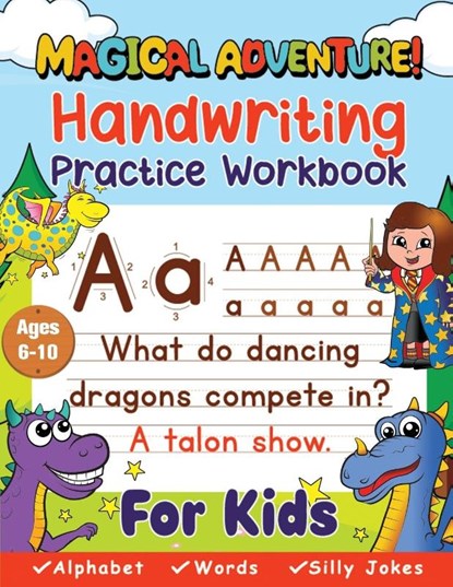 Handwriting Practice Book for Kids Ages 6-10 (Magical Adventure), Pony House Press - Paperback - 9781088152201