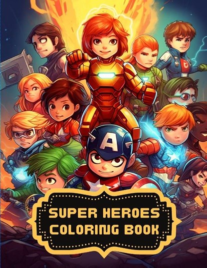 Super Heroes Coloring Book, A. Hazra - Paperback - 9781088274309