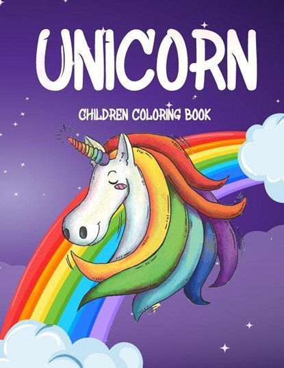 Unicorn Children Coloring Book, Jo Bora - Paperback - 9781091009349