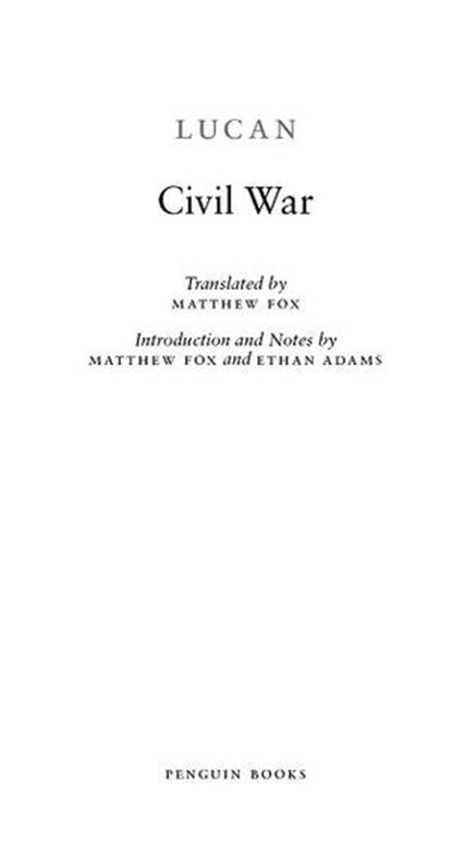 Civil War, Lucan - Ebook - 9781101575000