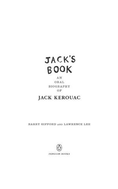 Jack's Book, Barry Gifford ; Lawrence Lee - Ebook - 9781101580462