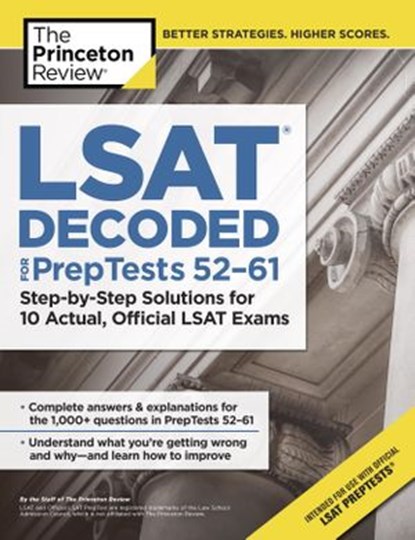 LSAT Decoded (PrepTests 52-61), The Princeton Review - Ebook - 9781101919637