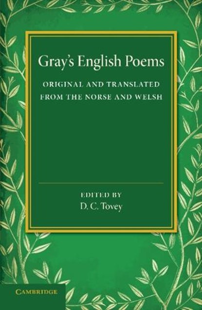 Gray's English Poems, Thomas Gray - Paperback - 9781107665682