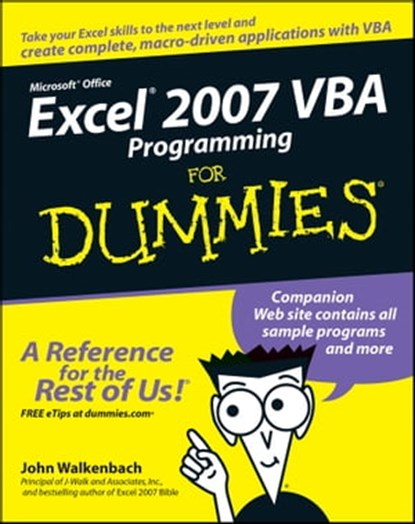 Excel 2007 VBA Programming For Dummies, Jan Karel Pieterse ; John Walkenbach - Ebook - 9781118050804