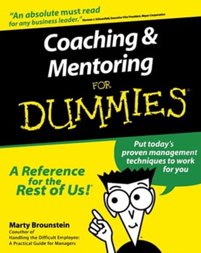 Coaching and Mentoring For Dummies, Marty Brounstein - Ebook - 9781118053553