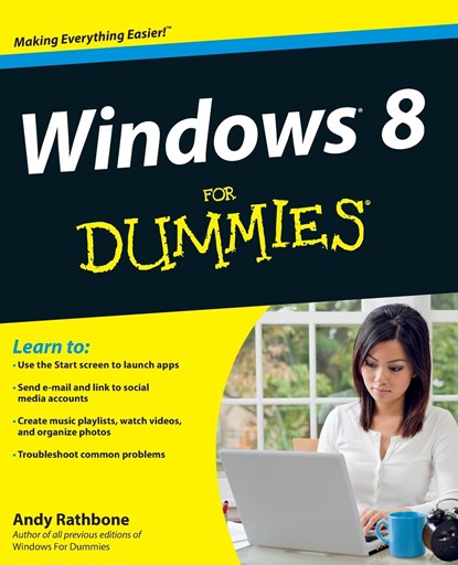 Windows 8 For Dummies, ANDY (SAN DIEGO,  California) Rathbone - Paperback - 9781118134610