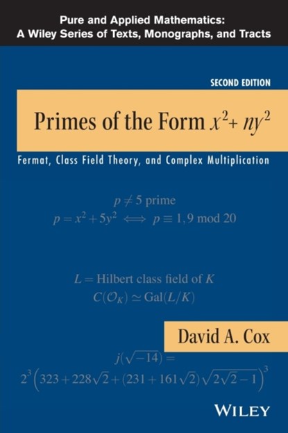 Primes of the Form x2+ny2, DAVID A. (AMHERST COLLEGE,  Massachusetts) Cox - Paperback - 9781118390184