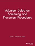 Volunteer Selection, Screening and Placement Procedures | Scott C. Stevenson | 