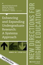 Enhancing and Expanding Undergraduate Research: A Systems Approach | Malachowski, Mitchell ; Osborn, Jeffrey M. ; Karukstis, Kerry K. | 