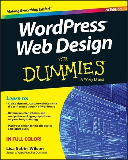 WordPress Web Design For Dummies, Lisa Sabin-Wilson - Paperback - 9781119088646