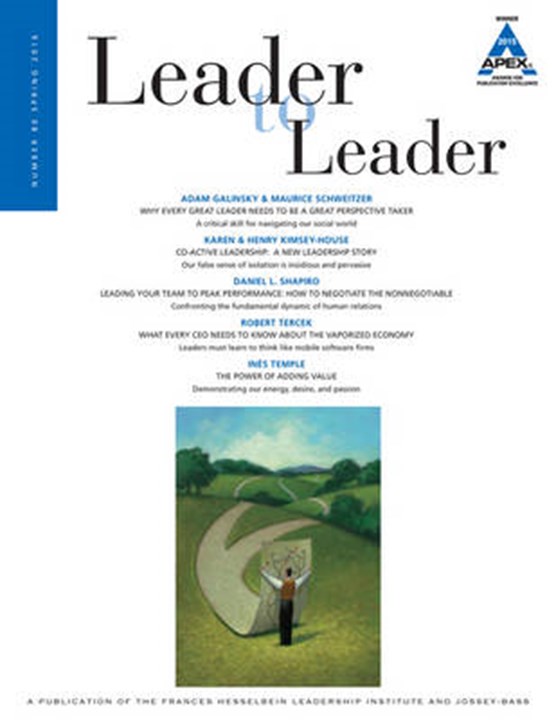Leader to Leader (LTL), Volume 80, Spring 2016