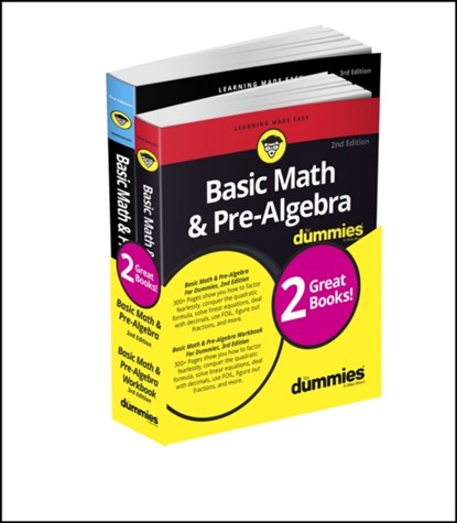 Basic Math & Pre-Algebra For Dummies Book + Workbook Bundle, Mark Zegarelli - Paperback - 9781119387107