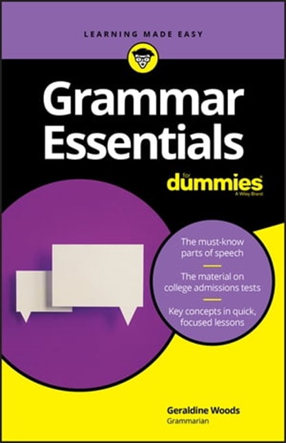 Grammar Essentials For Dummies, Geraldine Woods - Ebook - 9781119589686