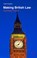 Making British Law, THOMPSON,  Louise - Gebonden - 9781137410658